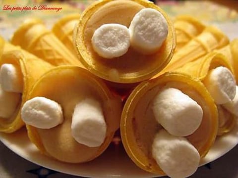Cornets au Sucre et Guimauves