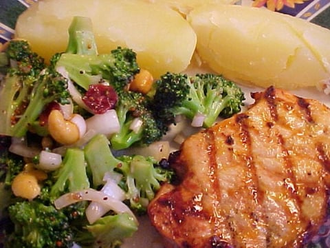 Côtelettes de Porc à L'orange et à la Moutarde sur BBQ