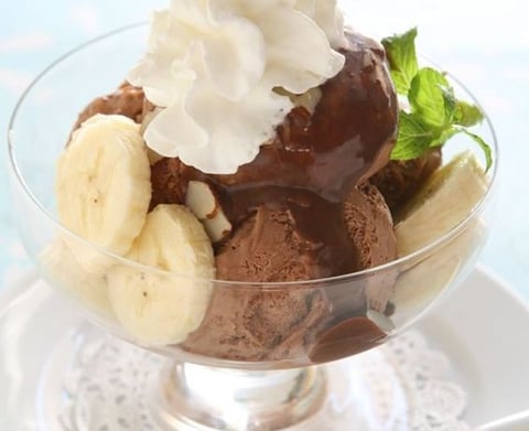 Coupe Glacée Banane Chocolat