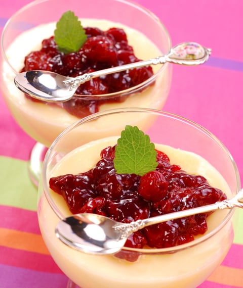 Coupe aux Cerises et à la Crème Anglaise