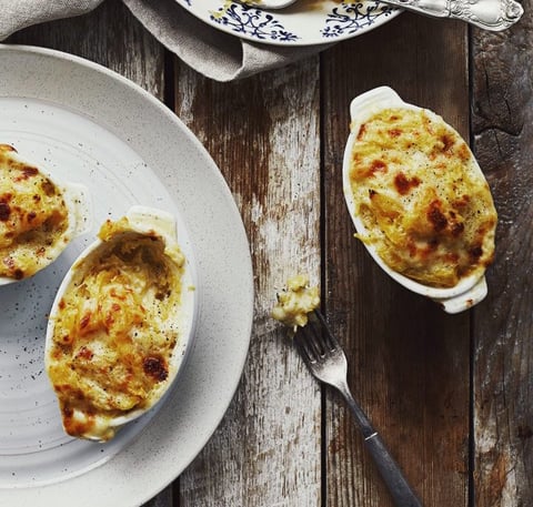 Courge Spaghetti au Fromage Gratiné