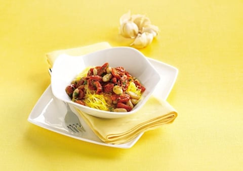 Courge Spaghetti aux Tomates Cerises Grillées