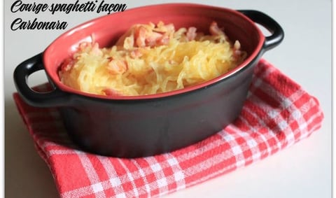 Courge Spaghetti Façon Carbonara Sans Gluten