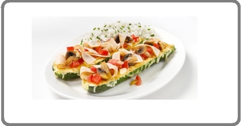 Courgettes Farcies au Poulet Fumé