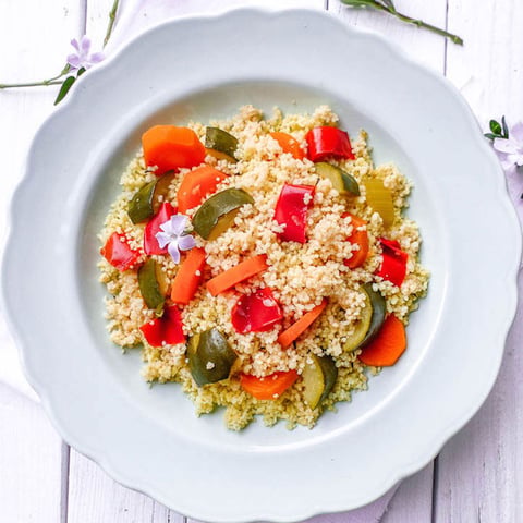 Couscous aux Boulettes de Pois Chiche