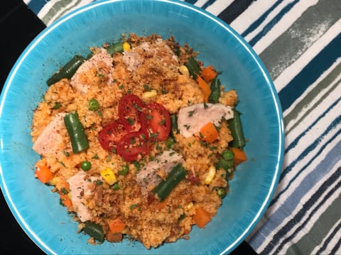 Couscous aux Légumes et Sauce