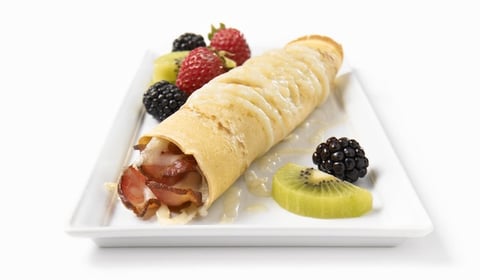 Crêpes au Bacon et Cheddar