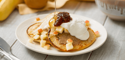 Crêpes aux Bananes et à L'avoine
