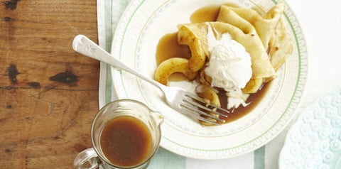 Crêpes aux Pommes Caramélisées