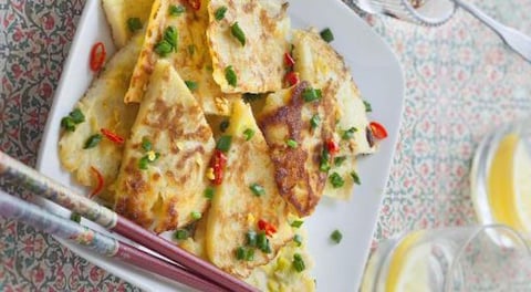 Crêpes Coréennes au Poireau de Nadine
