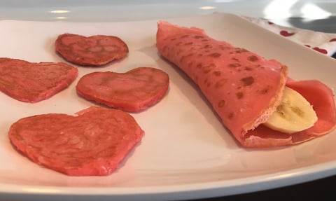 Crêpes Roses Pour la St-Valentin
