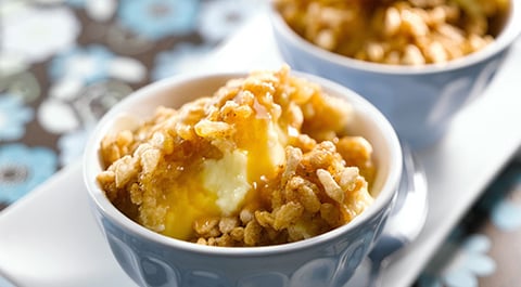 Crème au Four avec Sirop de Caramel