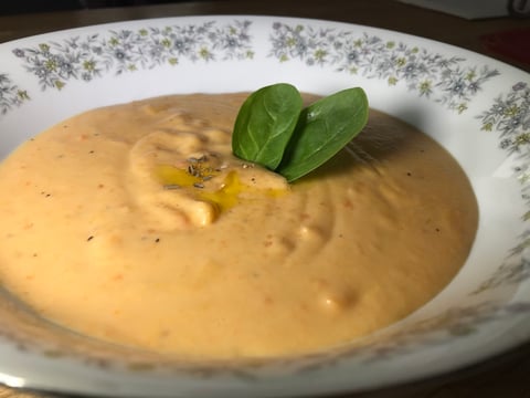 Crème aux Carottes et Chou-Fleur