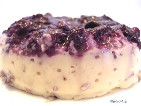 Crème Caramel aux Bleuets Sans Remord