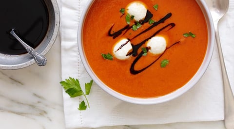 Crème de Poivron Rouge Rôti et Bocconcini Tre Stelle®