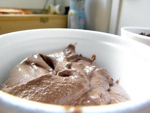 Crème Glacé au Chocolat Sans Cuisson & Sans Sucre