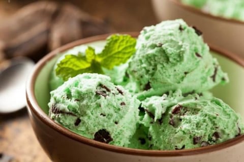 Crème Glacée Menthe et Chocolat
