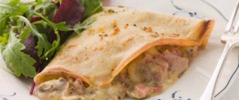 Anti-diabète : Crêpe aux Champignons et au Fromage