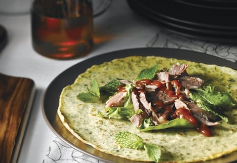 Crêpes au Chou Frisé et au Sirop D’érable