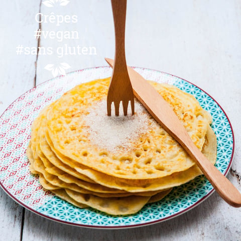 Crêpes Vegan Sans œuf et Sans Gluten