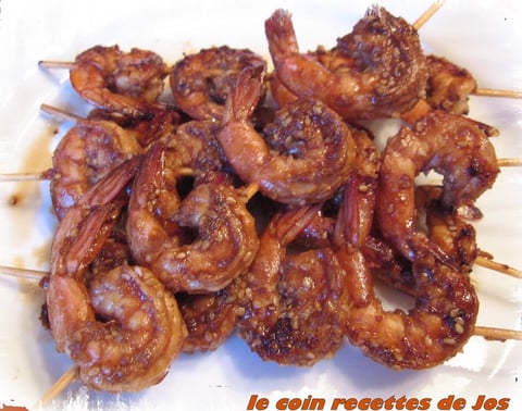 Crevettes Grillées à L'asiatique