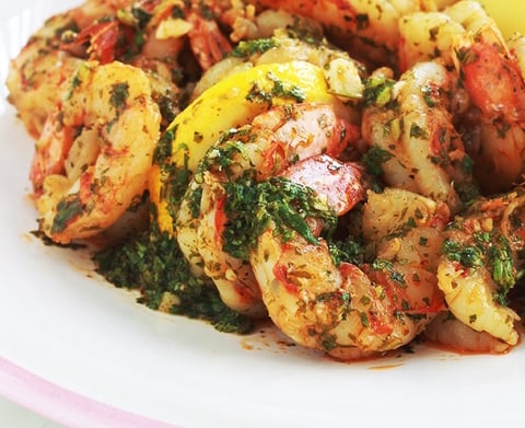 Crevettes en Sauce Chermoula