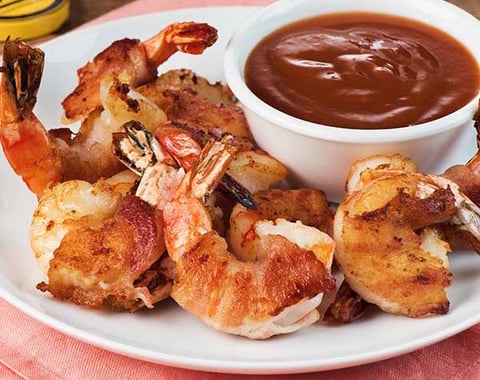Crevettes Enrobées de Bacon