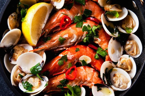 Crevettes et Palourdes à la Portugaise