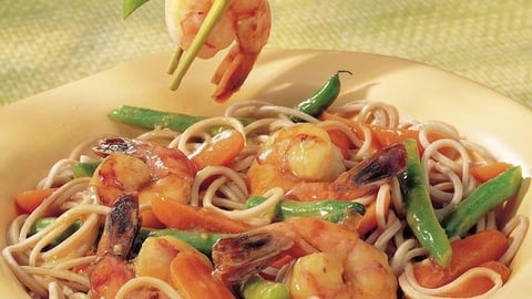 Crevettes Japonaises et Nouilles de Soba