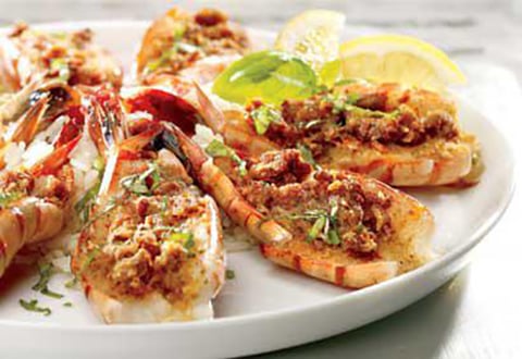 Crevettes Papillon Gratinées