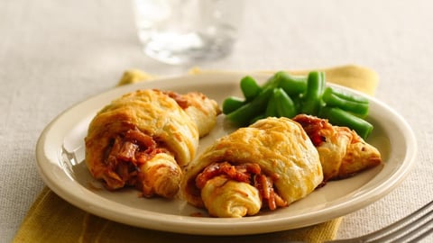 Croissants au Poulet BBQ