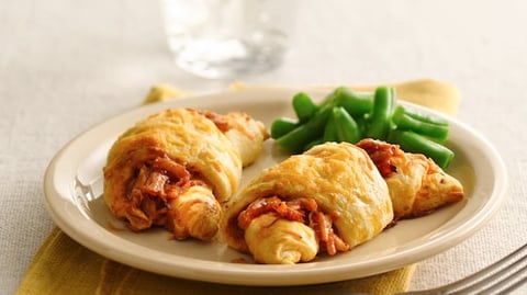 Croissants au Poulet BBQ