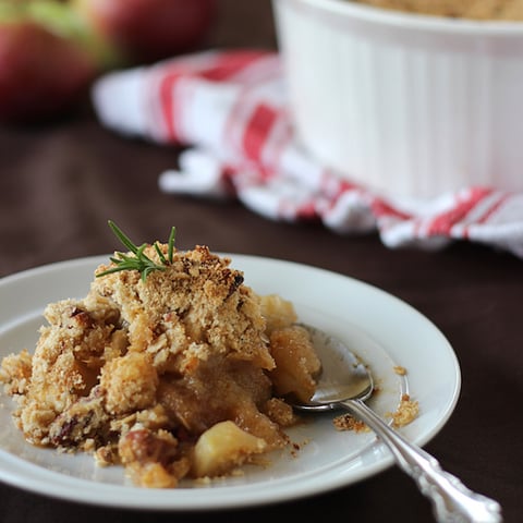 Croustade aux Pommes à L’érable et au Romarin
