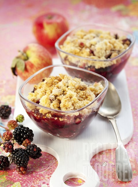 Croustade aux Framboises et aux Mûres Sucrée au Sirop d'érable