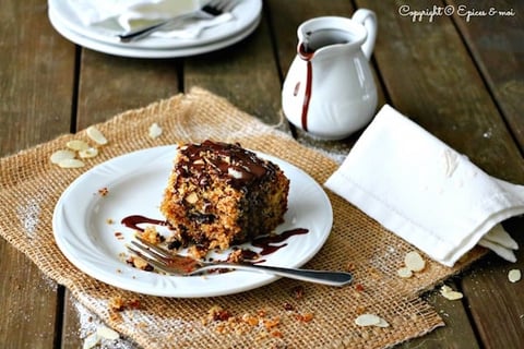 Crumb Cake au Chocolat, Amandes et Cardamome