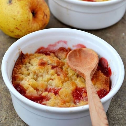 Crumble Framboises Pommes Poires