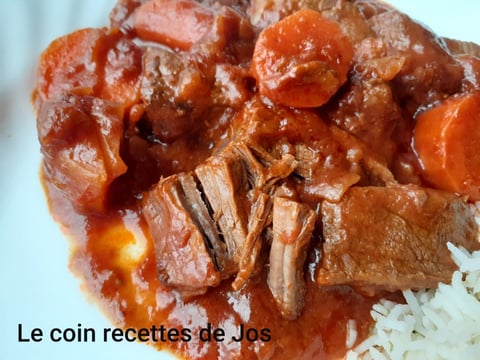 Cubes de Boeuf Sauce Chili  (Mijoteuse)