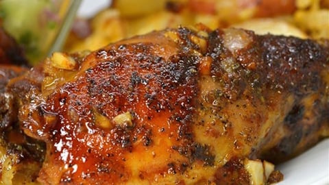 Cuisinière au Miel et à L'ail Cuisse au Poulet