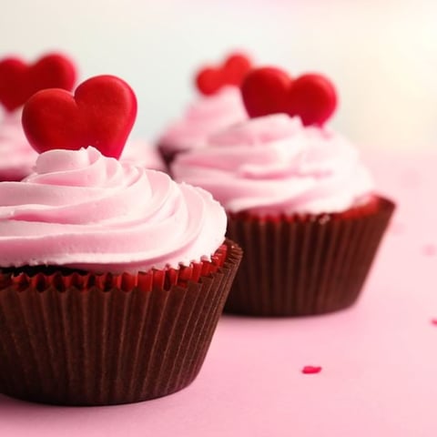 Cupcake Saint-Valentin