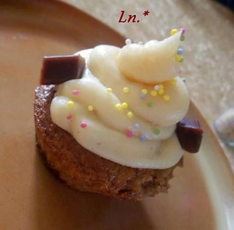 Cupcakes Carambars & son Glaçage
