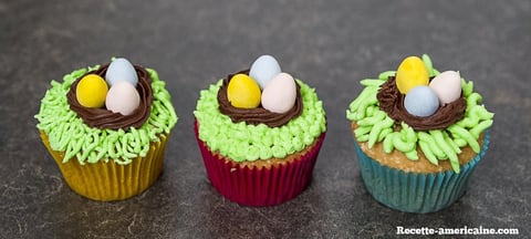 Cupcakes de Pâques aux Oeufs en Chocolat