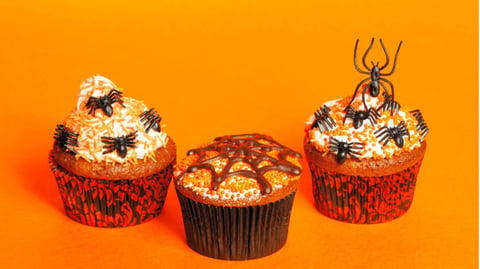 Cupcakes Effrayants à la Citrouille