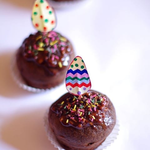 Cupcakes façon nids de Pâques
