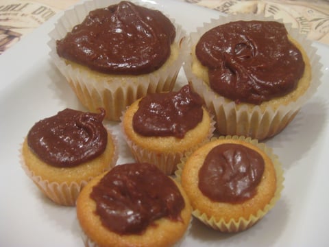 Cupcakes Vanille, Banane et Chocolat