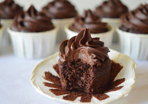 Cupcakes Vegan au Chocolat Sans Gluten sans Lactose et Sans Oeufs