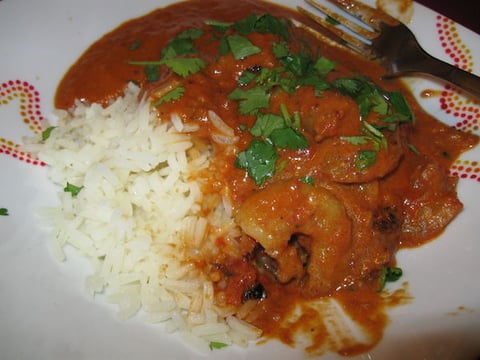 CURRY DE CREVETTES AVEC MON SUPERBE WOK