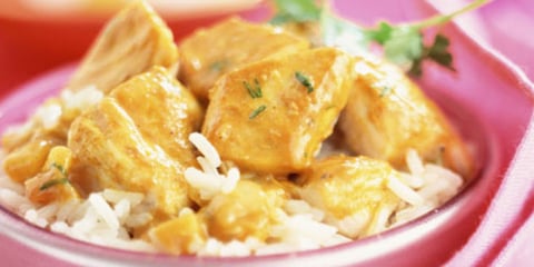 Curry de Poulet au Riz Basmati