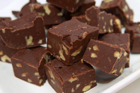 Dark Chocolate Walnut Fudge