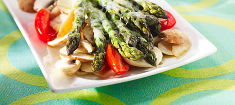 Délice D'asperges aux Champignons et au Cheddar