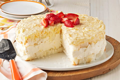 Dessert en Gâteau au Fromage et à L'ananas Sans Cuisson